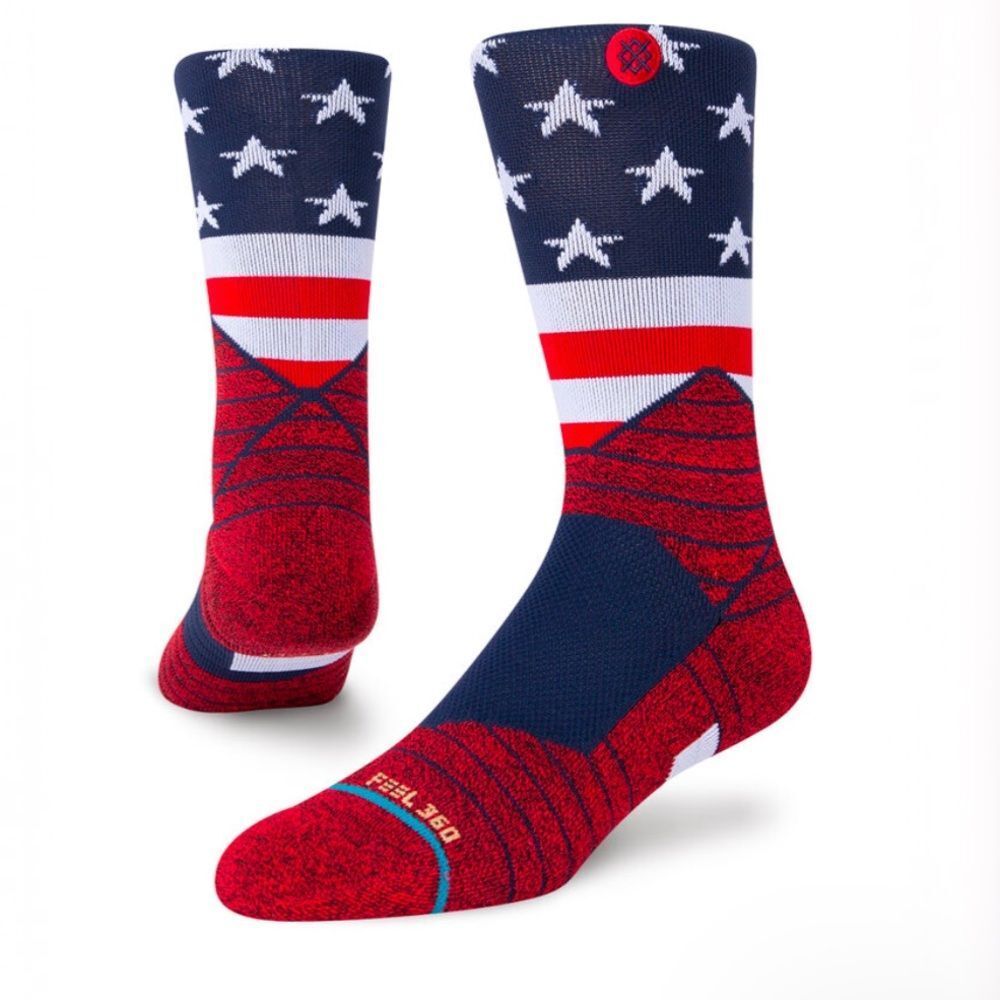 STANCE MEN’S PERFORMANCE SPORT MID CUSHION FEEL 360 w/INFIKNIT SIZE L AMERICAN